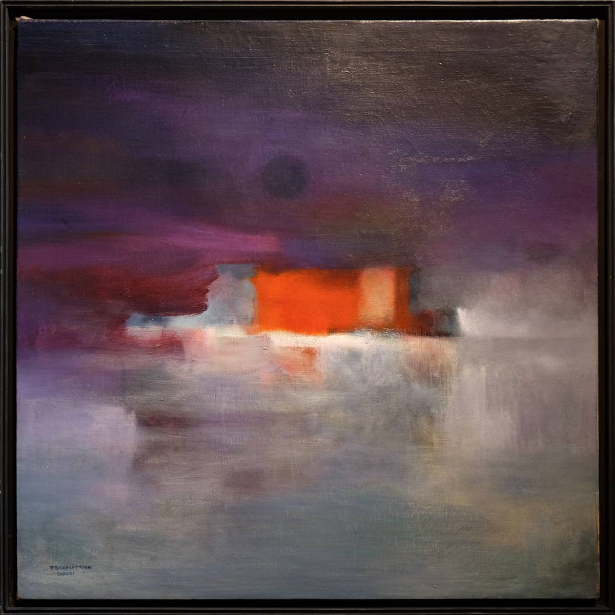 Red Sunset on the Island, LXXXVI (1986), oil on canvas.